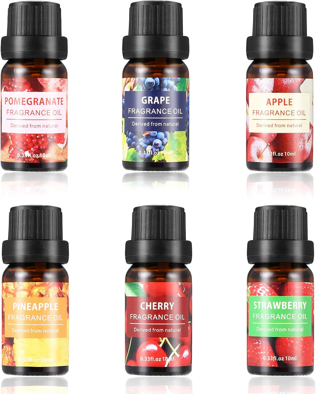 Homkare Fruity Fragrance Oil, Essential Oil Set, Premium Scented Fragrance Oils for Soap, Candle Bath Bombs Making (6 x 10ml/0.35oz) : Arts, Crafts & Sewing
