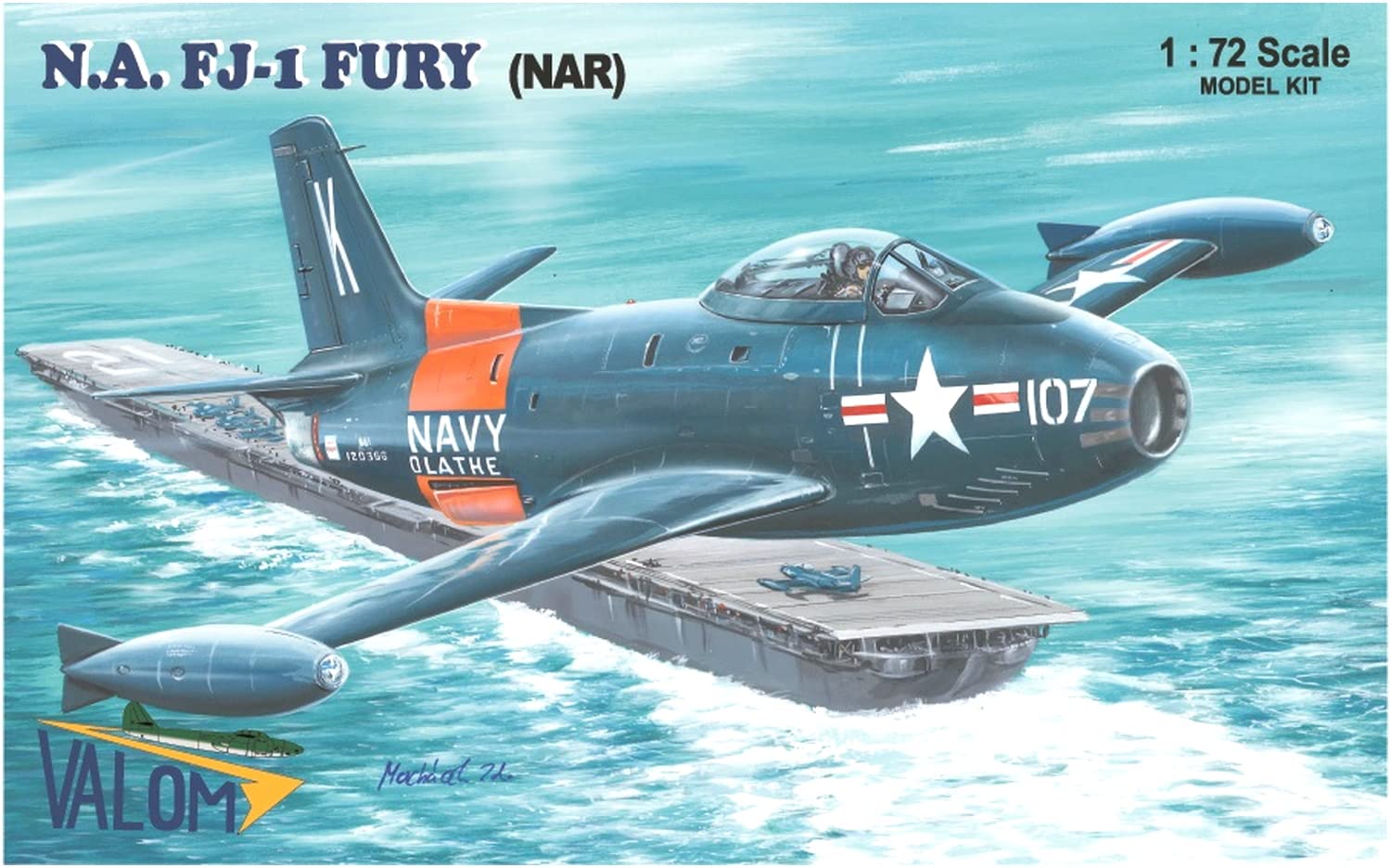 Amazon | バロム 1/72 アメリカ海軍 ノースアメリカン FJ-1 フューリー
