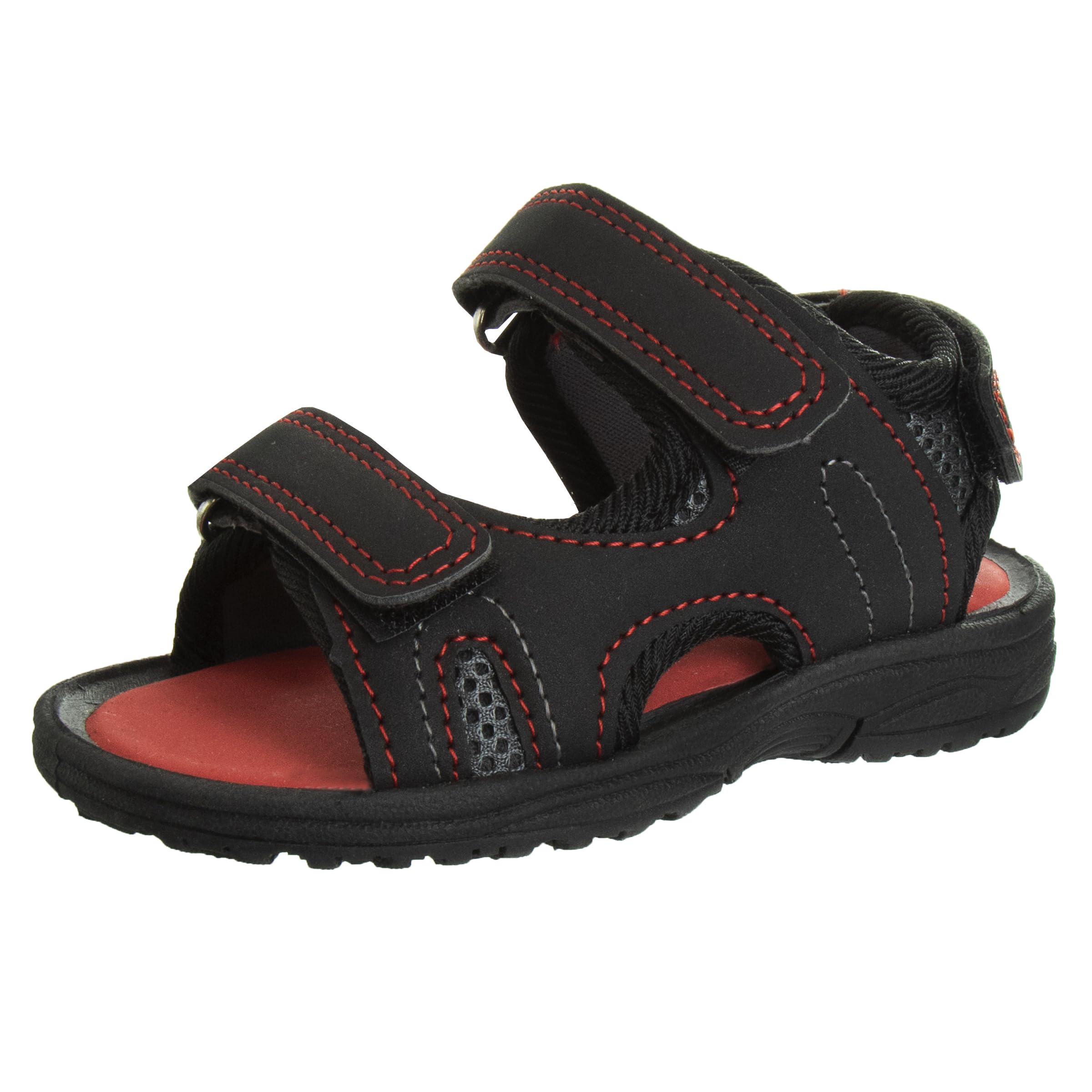 Rugged Bear Kids Boys Girls Open-Toe Outdoor Sport Water Sandals - beach pool slide adjustable strap shoes athletic summer (Toddler/Little Kid/Big Kid)