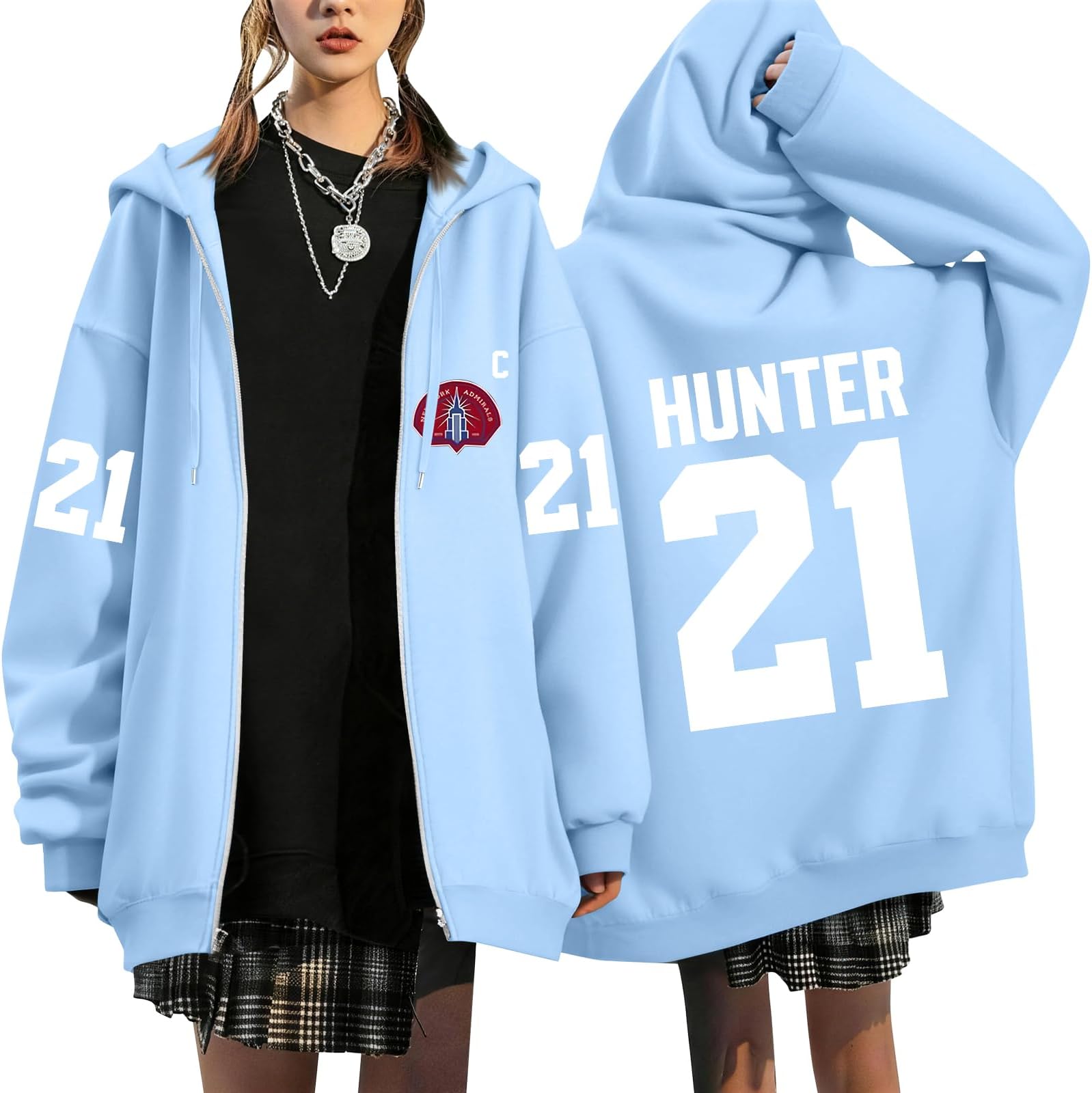 – Heated Rivalry Merch, Hollander 24 Hunter 21 Heated Rivalry Jackets, Women Vintage Zip-Up Harajuku Hoodies Hip-hop Long Sleeve Hooded Full Zipper Sweatshirts