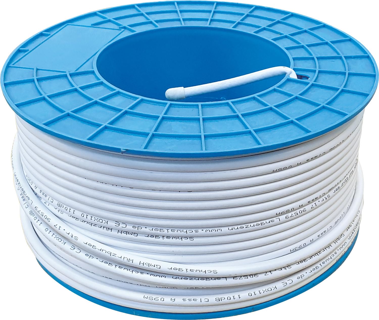 SCHWAIGER KOX110 100 - Cavo antenna satellitare, 100 m, cavo coassiale HDTV DVB-T2, 110 dB, 75 Ohm, schermatura tripla
