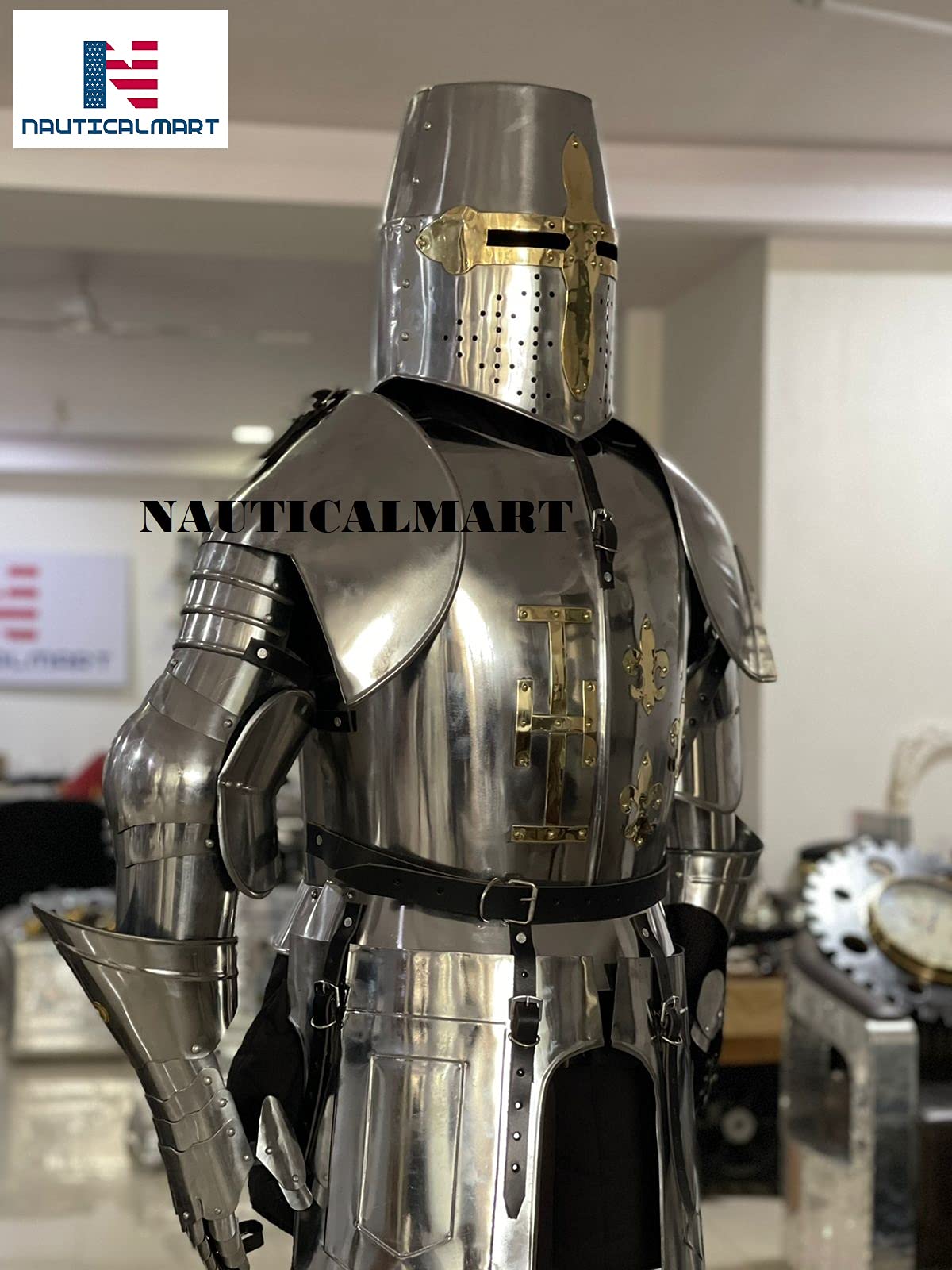Nautical-Mart Medieval Wearable Knight Crusader Full Suit of Armor Halloween Costume
