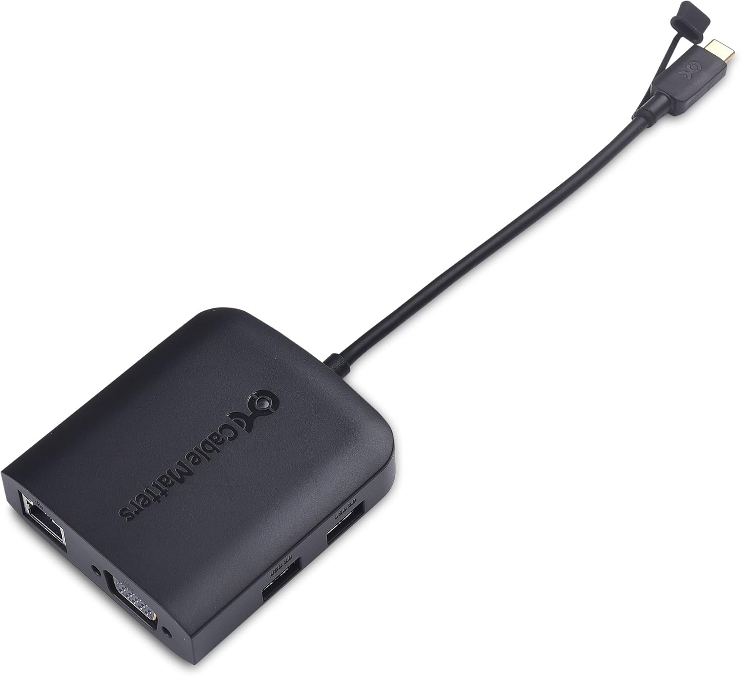 Up To 40% OFF Cable Matters USB C Hub with VGA, 2X USB 3.0, Gigabit Ethernet, and 60W Charging - USB-C and Thunderbolt 4 / USB4 / Thunderbolt 3 Port Compatible with MacBook Pro, Dell XPS and More Limited Discount Cable Matters USB C Hub with VGA, 2X USB 3.0, Gigabit Ethernet, and 60W Charging - USB-C and Thunderbolt 4 / USB4 / Thunderbolt 3 Port Compatible with MacBook Pro, Dell XPS and More