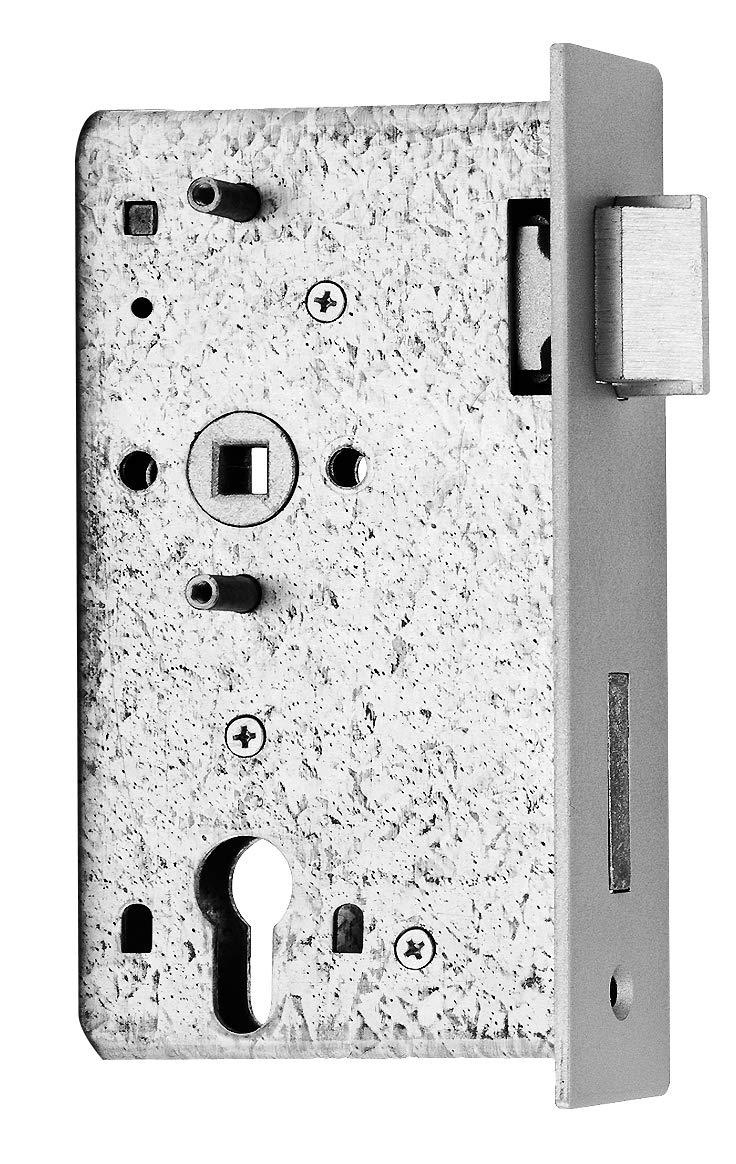 Alberts 412043 Ersatzschloss | verzinkt | für Schlosskasten 60 mm | Dornmaß 65 mm