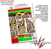 Vista 4 de Paquete de 2 calcomanías para DJI Ryze Tello Drone de piel fractal de leopardo no incluido