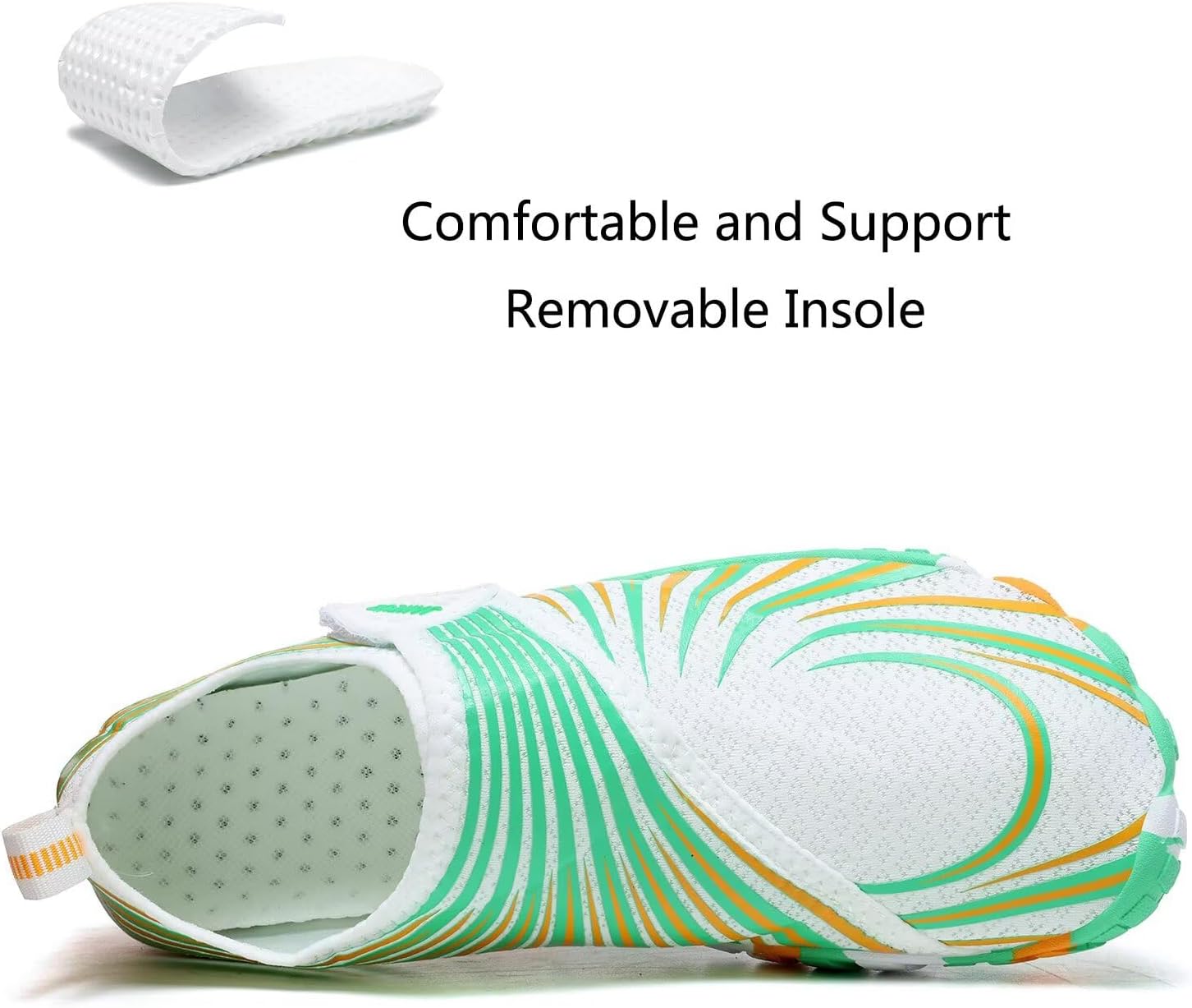 Jakcuz Athletic Water Shoes for Women Men Quick Dry Upstream Swimming Diving Beach Sport Walking Fashion Sneakers