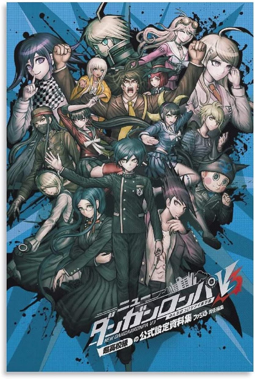 GNKIO Anime Danganronpa V3 Poster (2) Canvas Art Poster and Wall Art Picture Print Modern Family Bedroom Decor Poster 12 x 18 inches (30 x 45 cm)
