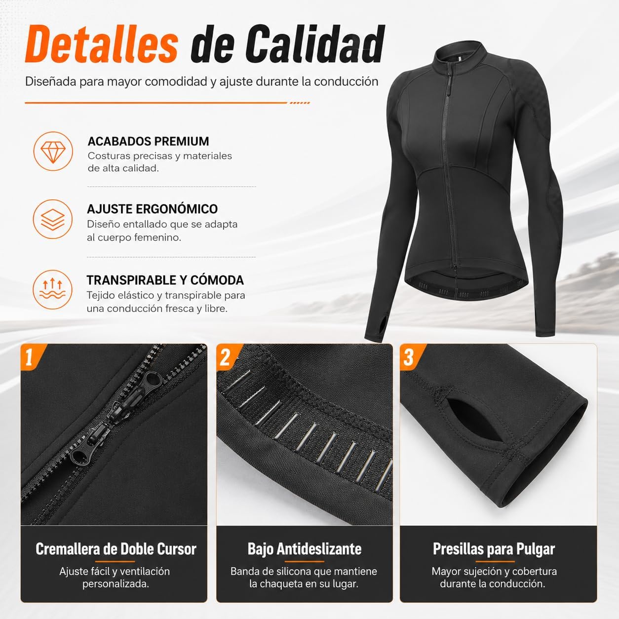 Chaqueta de Motociclista de Malla Transpirable para Mujer, para climas cálidos, con certificación CE, Camisa Protectora con Armadura extraíble Capa Acolchada Ligera para conducción
