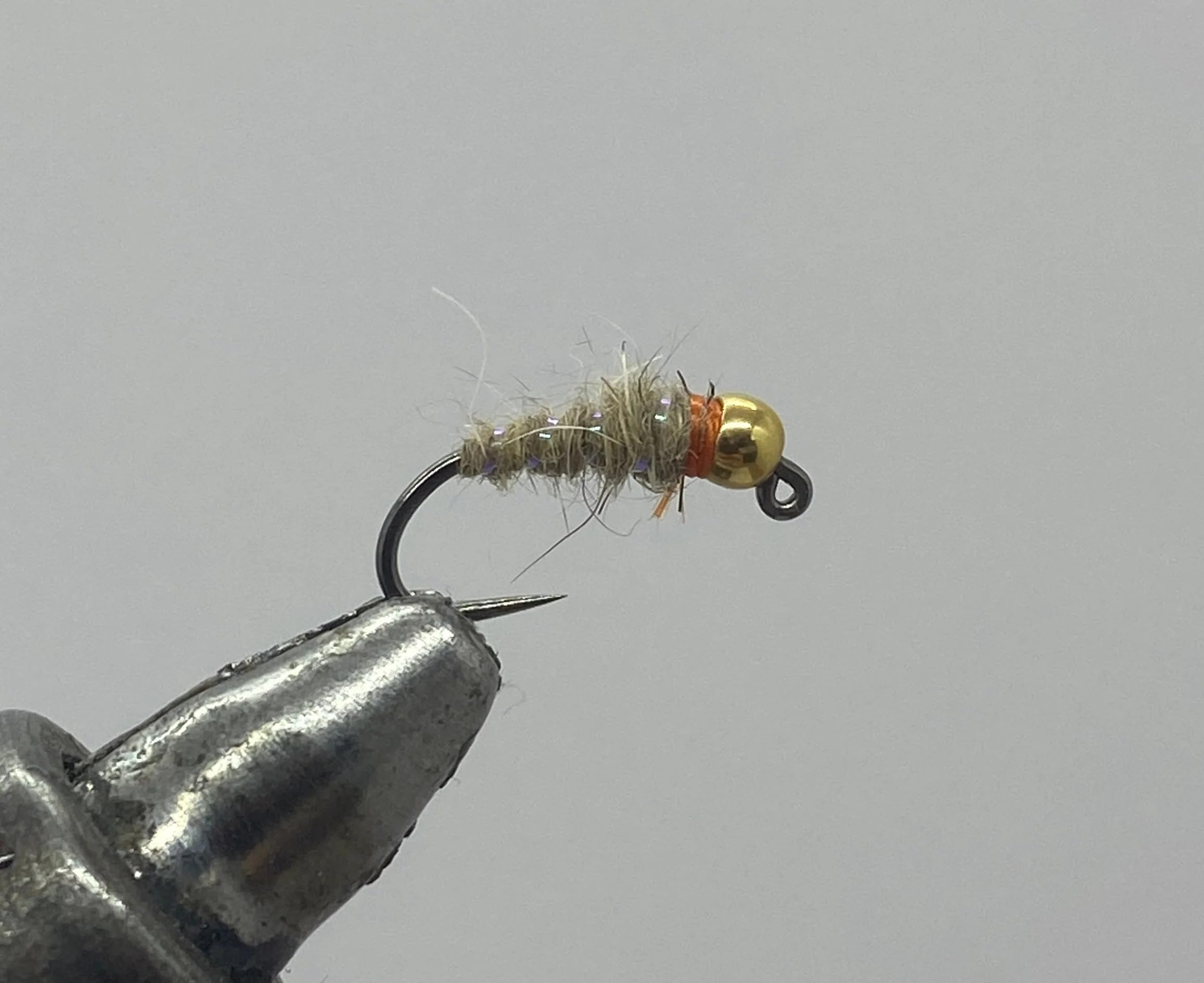 Tungsten Jig Waltz Worm Tan Size 16, Set of 12 Nymph Flies- Strike Fly Company