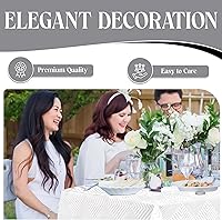 Vista 3 de Majestic Giftware TC1407 - Manteles de terciopelo para mesas rectangulares (60/90) - TC1407 - Mantel rectangular decorativo lavable para cocina