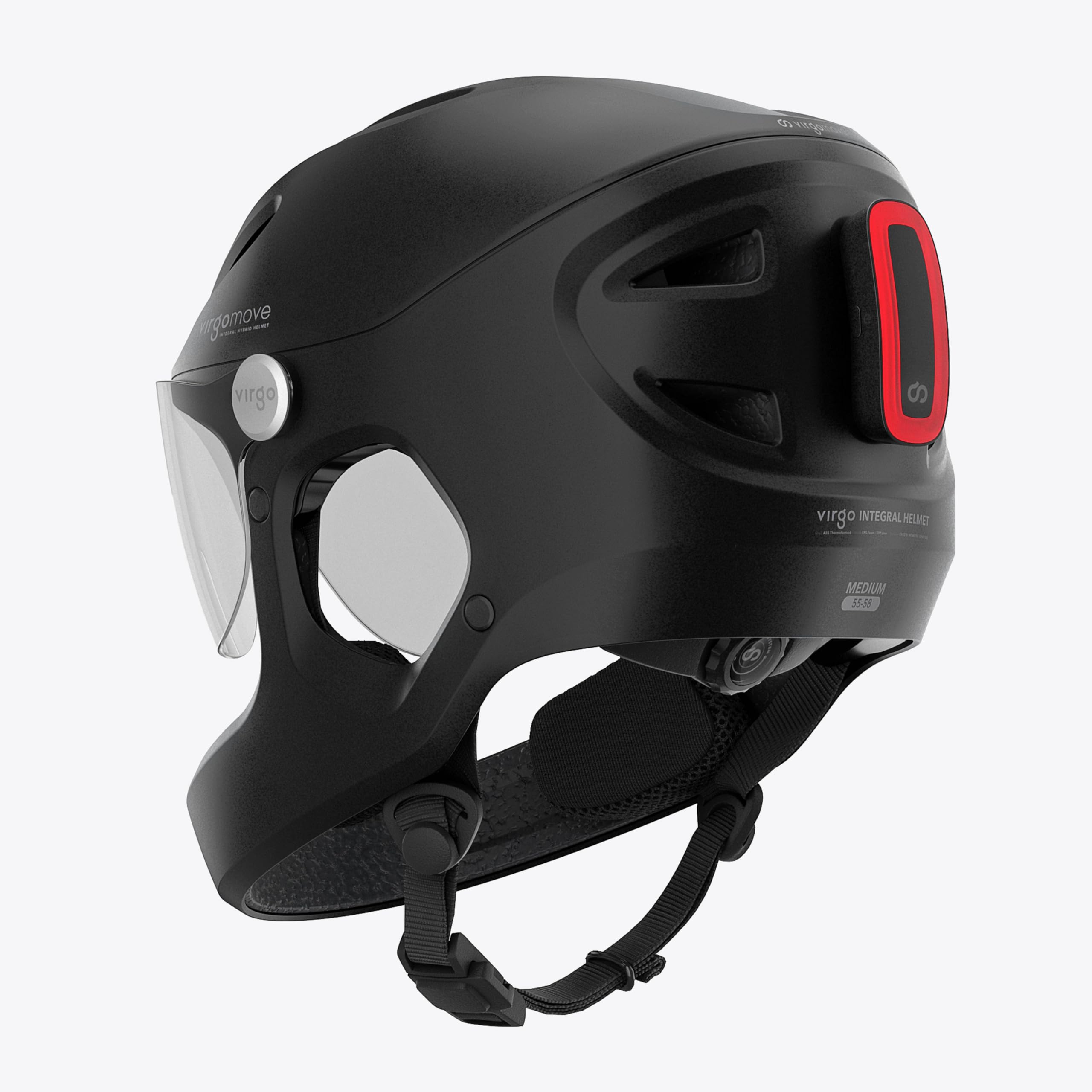 Casque Vélo MIPS Intégral avec Visière & LED - Certifié NTA-8776 Speedbike & Trottinette - Protection Cerveau Renforcée - Modèle Virgo Integral MIPS