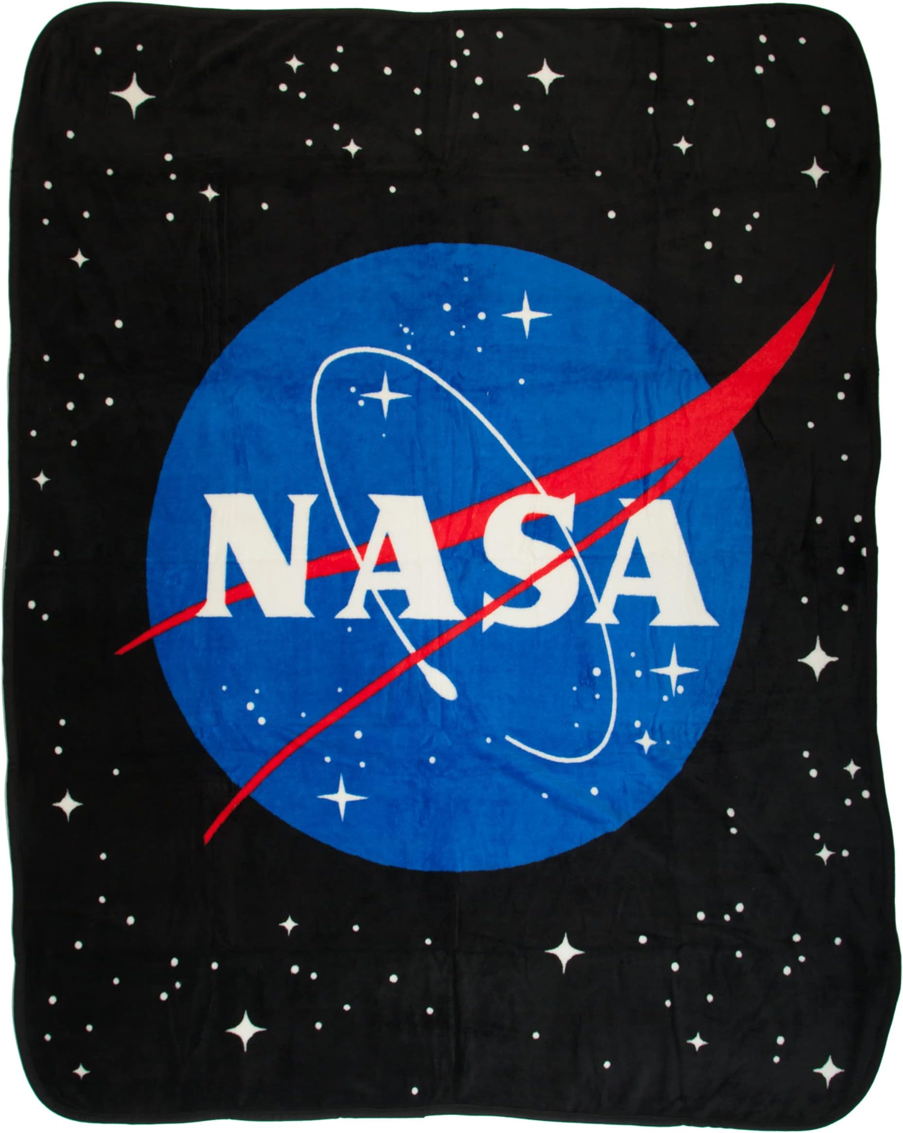 Bioworld NASA Space Logo Fleece Throw Blanket