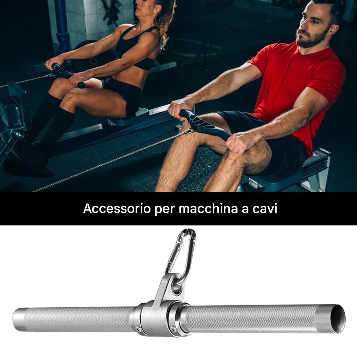 Generico per Cavo da Palestra - Barra per Trazioni LAT,Attrezzature | Fitness Robuste per Appassionati di Allenamento Palestra Casa Uomini Donne Principianti Personal Trainer