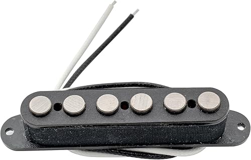 Miniatura 4 de Artec TFA65 Alnico - Pastilla de cuello de 5 piezas de poste grande 8K para guitarra eléctrica estilo Tele, color negro
