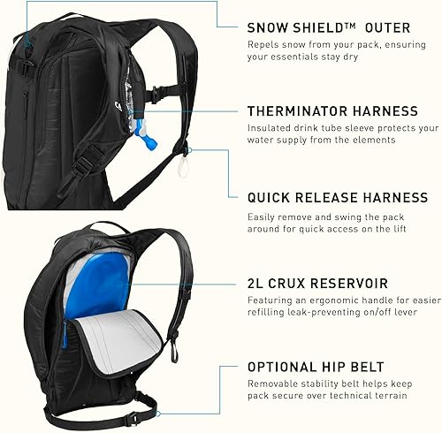 Miniatura 7 de CamelBak Powderhound 12 Paquete de hidratación, 70 onzas, vaporllamaremolacha