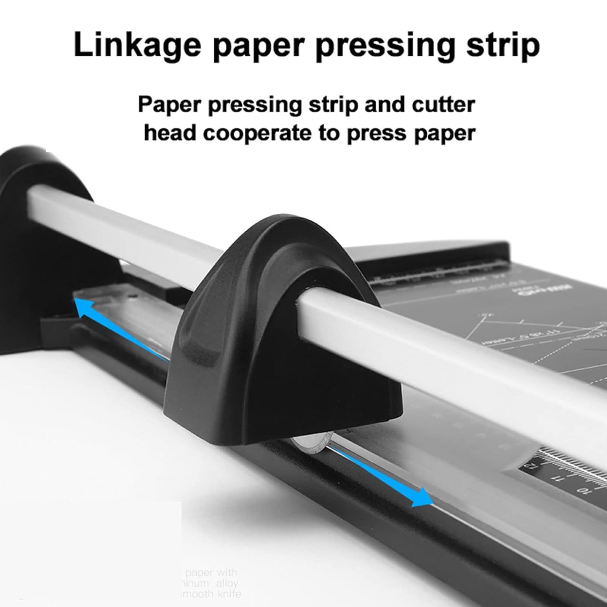 Taglierina per carta A2, taglierina per carta in titanio da 60 cm con protezione di sicurezza automatica per carta artigianale, coupon, etichette e cartoncino