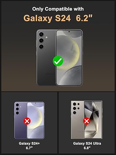 Miniatura 9 de Vihibii Funda tipo cartera para Samsung Galaxy S24 Ultra con tarjetero (4 tarjetas) y funda protectora para lente de cámara deslizante y soporte,