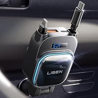 LISEN 96 W 4 az 1 ben szivargyújtós autós töltő USB C feszültség kijelzővel 12 24 V gyorstöltő iPhone 16 15 Pro Max Galaxy S25 S24 Ultra 1