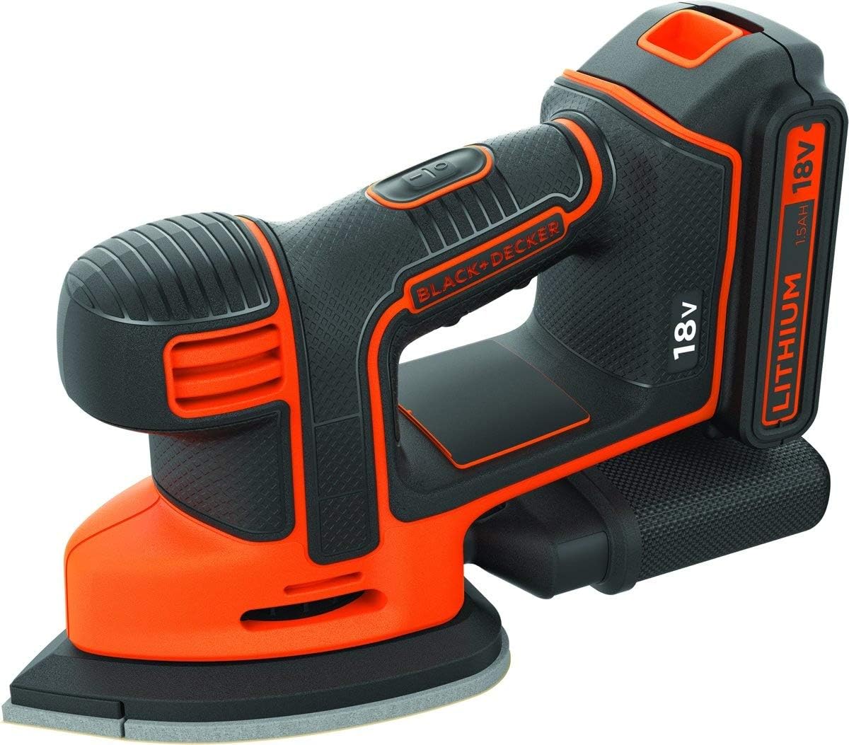 Black & DeckerBDCDS18-QW BDCDS18-QW-Lijadora de Detalles Mouse 18V con 1 batería 1,5Ah
