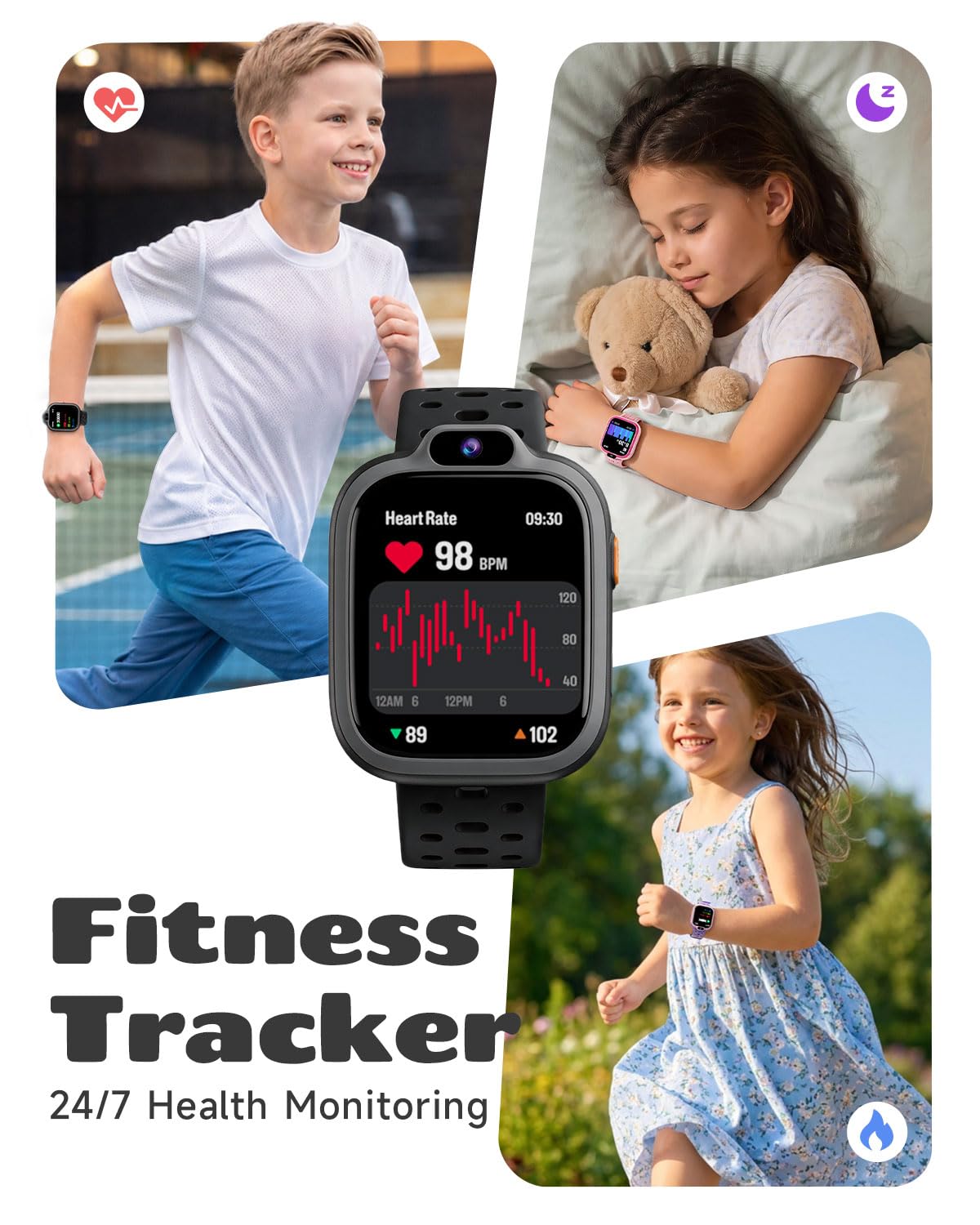BIGGERFIVE Inteligentny zegarek bez aplikacji, zegarek fitness tracker