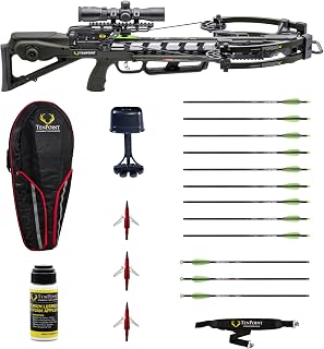TenPoint Turbo X Crossbow Bundle - 415 FPS - Includes 100-Yard RangeMaster 100 Scope, ACUslide Crank Cocking & Safe De-Cocking System, Accessory Kit & Narrow Soft Case