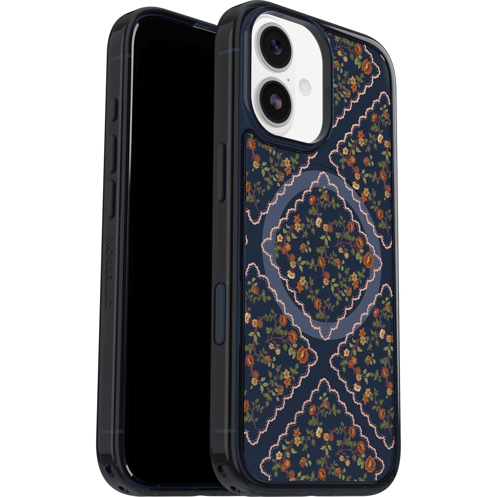 OtterBox Funda Transparente para iPhone 17 Symmetry Series - Romance Floral - Funda de Silicona Ultrafina y Elegante para iPhone