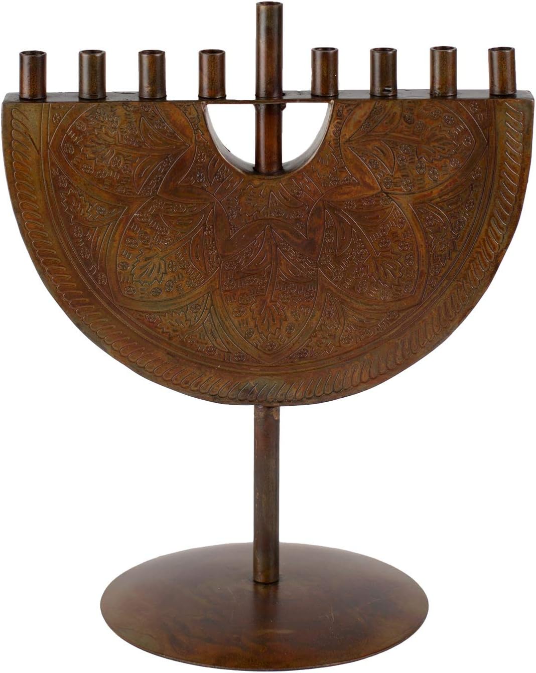 Ten Thousand Villages Copper Iron Hanukkah Menorah