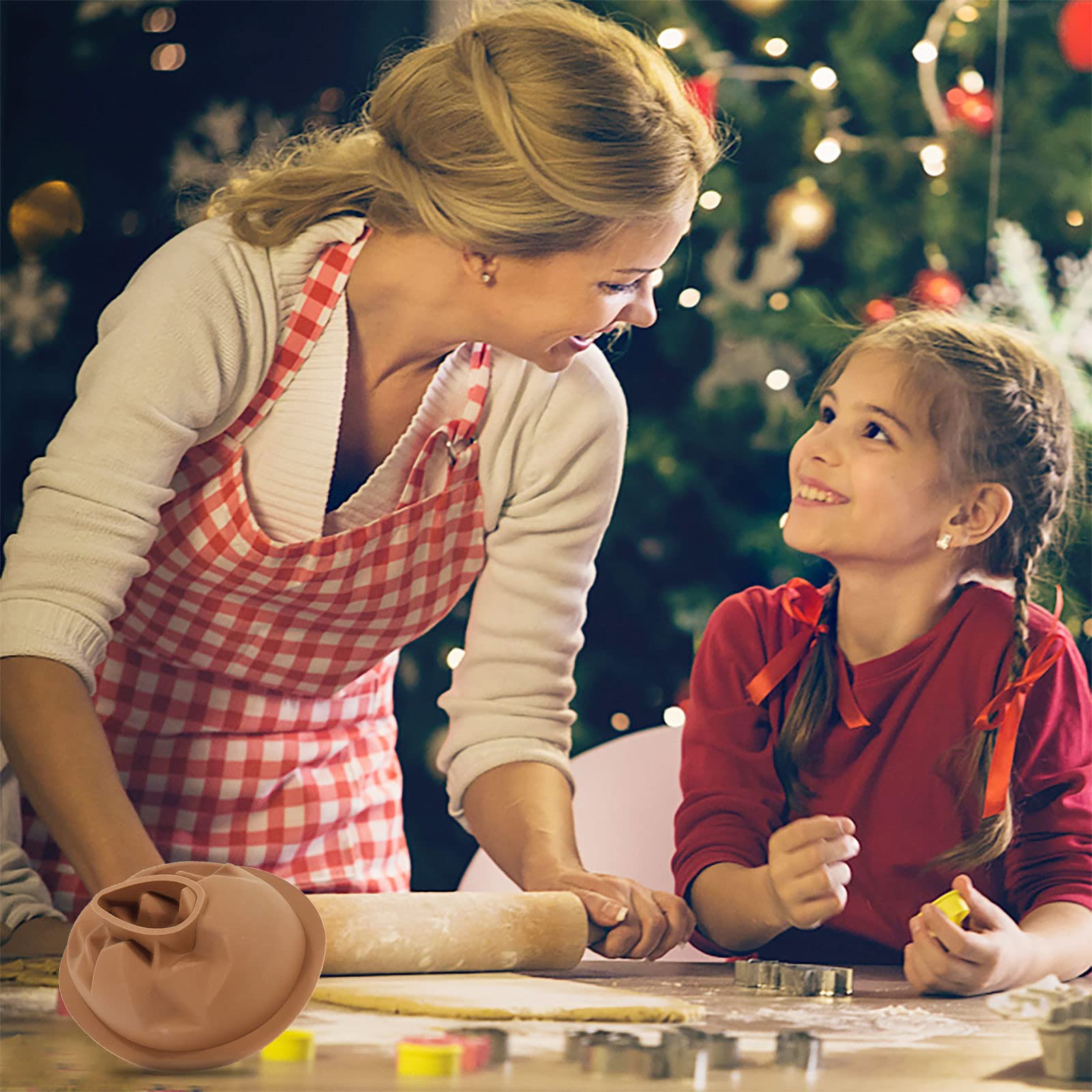 Yanvan Easter eggs mousse silicone mold-3D Three-dimensional Easter Silicone Mold Chocolate Cake Baking Tool Use For Oven (C)