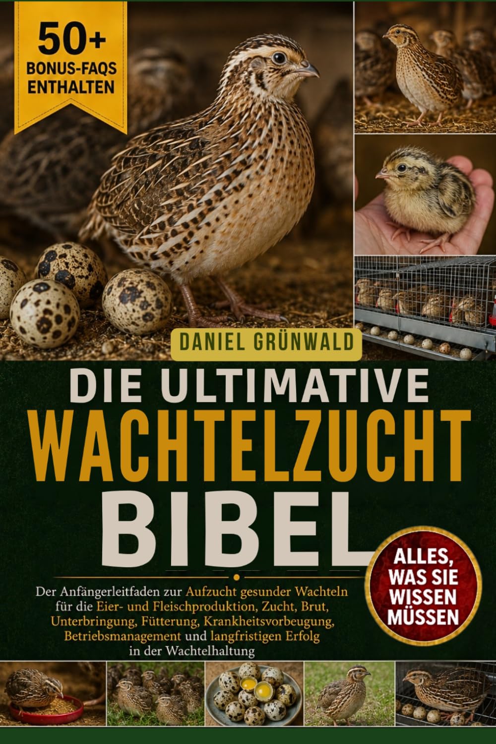DIE ULTIMATIVE WACHTELZUCHT-BIBEL: Der Anfängerleitfaden zur Aufzucht gesunder Wachteln für die Eier- und Fleischproduktion, Zucht, Brut, ... langfristigen Erfolg in der Wachtelhaltung