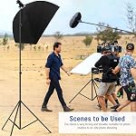 13ft Photographie de phare de poids lourd, Sdfghj Air Coussiné 13'/160inch/400cm Sky haut trépied Tall Stand avec étui pour Gimbal Stabilizer Video Camera Sports Shooting Studio LED Flash de lumière de sonnerie