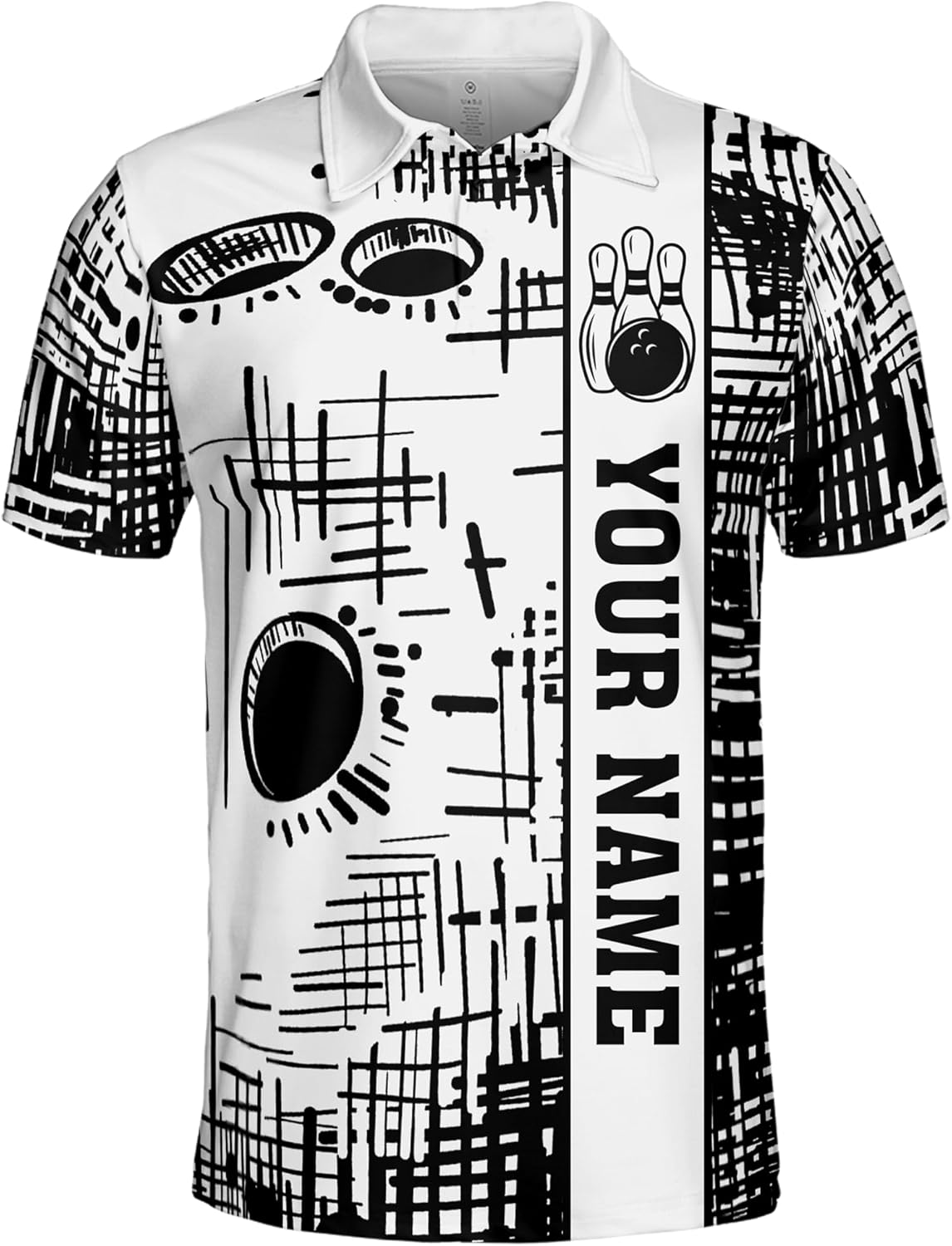 ThuhaTree Store Personalized Bowling Men & Women Polo Shirt S-5XL, Mens Bowling Polo Shirt, Bowling Polo for Men (Style 3) Multi