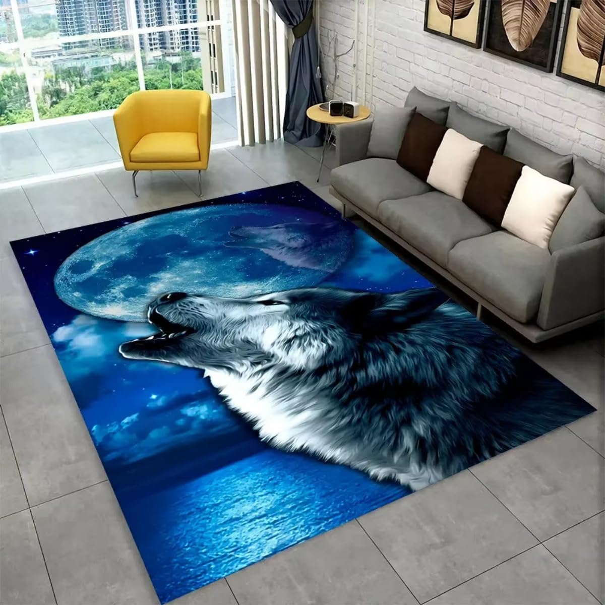 Tapis moderne jungle rose white tiger lavable et stable de 140x200cm