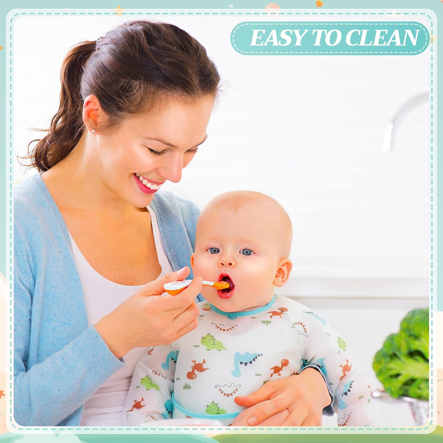 Tarpop Long Sleeve Bibs, Infant Smocks Bulk image 3