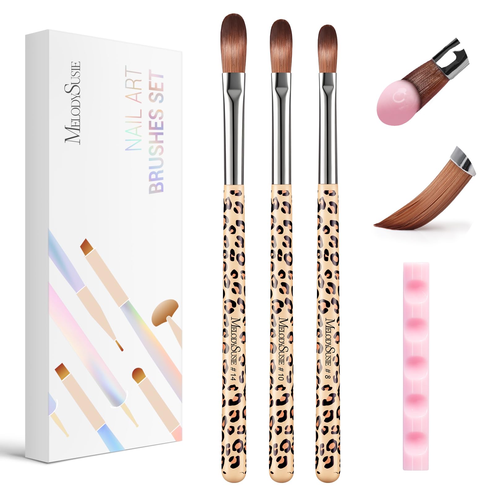 MelodySusie Acrylic Nail Brush Set - 3 Piece -12