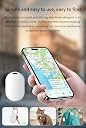 ETZIN Air Tracker for, Pair with Find My App, Tracking Device for Luggage, Keys, Backpack, Wallet, IP67 Waterproof, Replaceable Battery, White gallery image