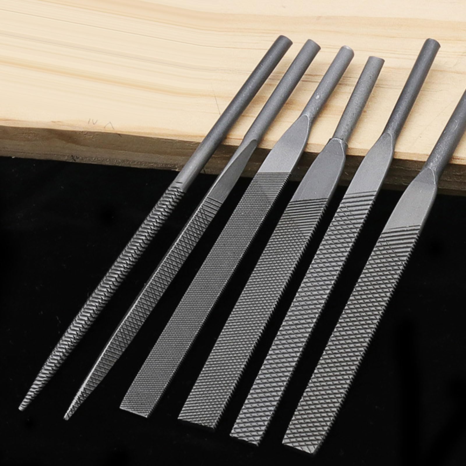 SZYDD Steel Hand File Round Rasp Half Round Flat Needle File Metal File for Sharping Wood and Metal Grinding Tool Bearing Steel Triangular File