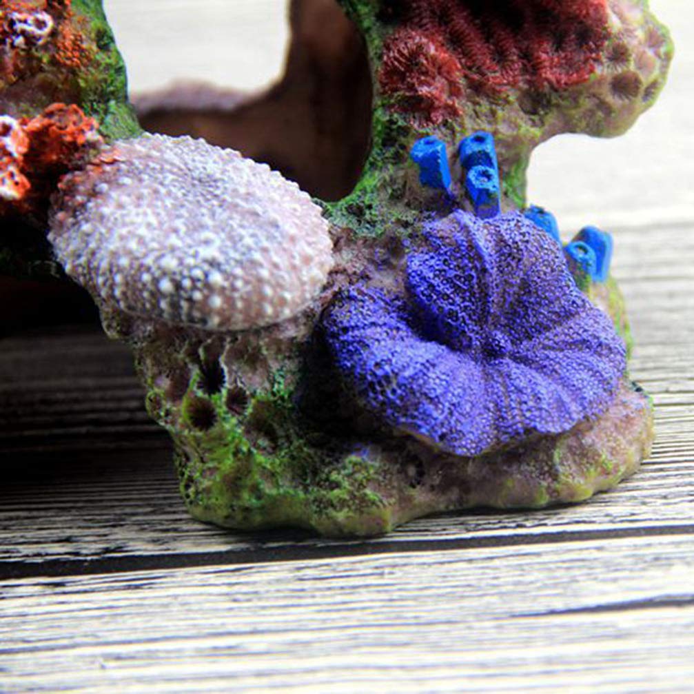 balacoo Decorazione per Acquario: Simulazione Corallo - Sfondo per Acquario - Imitazione Pietra, Resina, Giardino Roccioso Scultura per Acquari