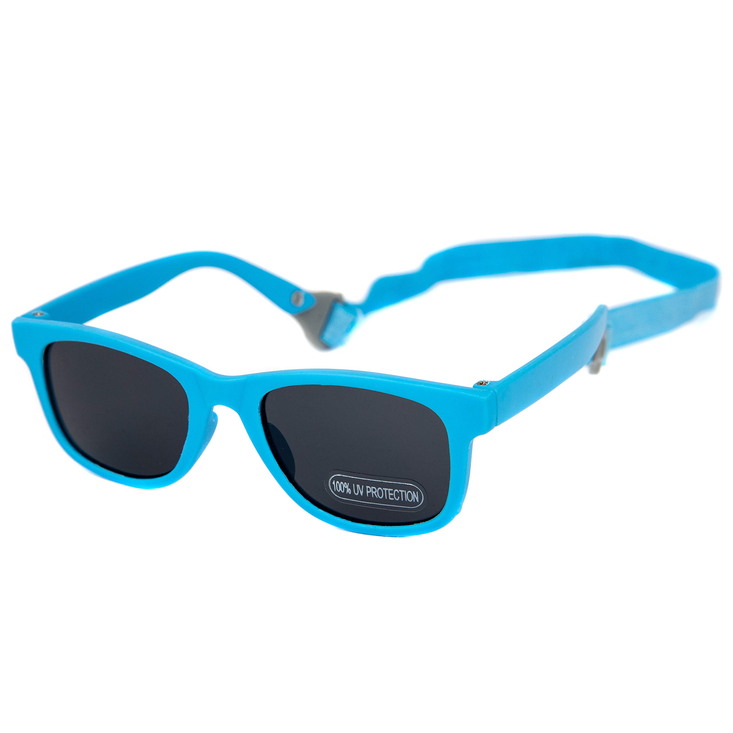 Baby Solo Babyfarer Sonnenbrille für Babys, Kleinkinder, Neugeborene, strapazierfähige Hülle im Lieferumfang enthalten - - 0-24 Monate