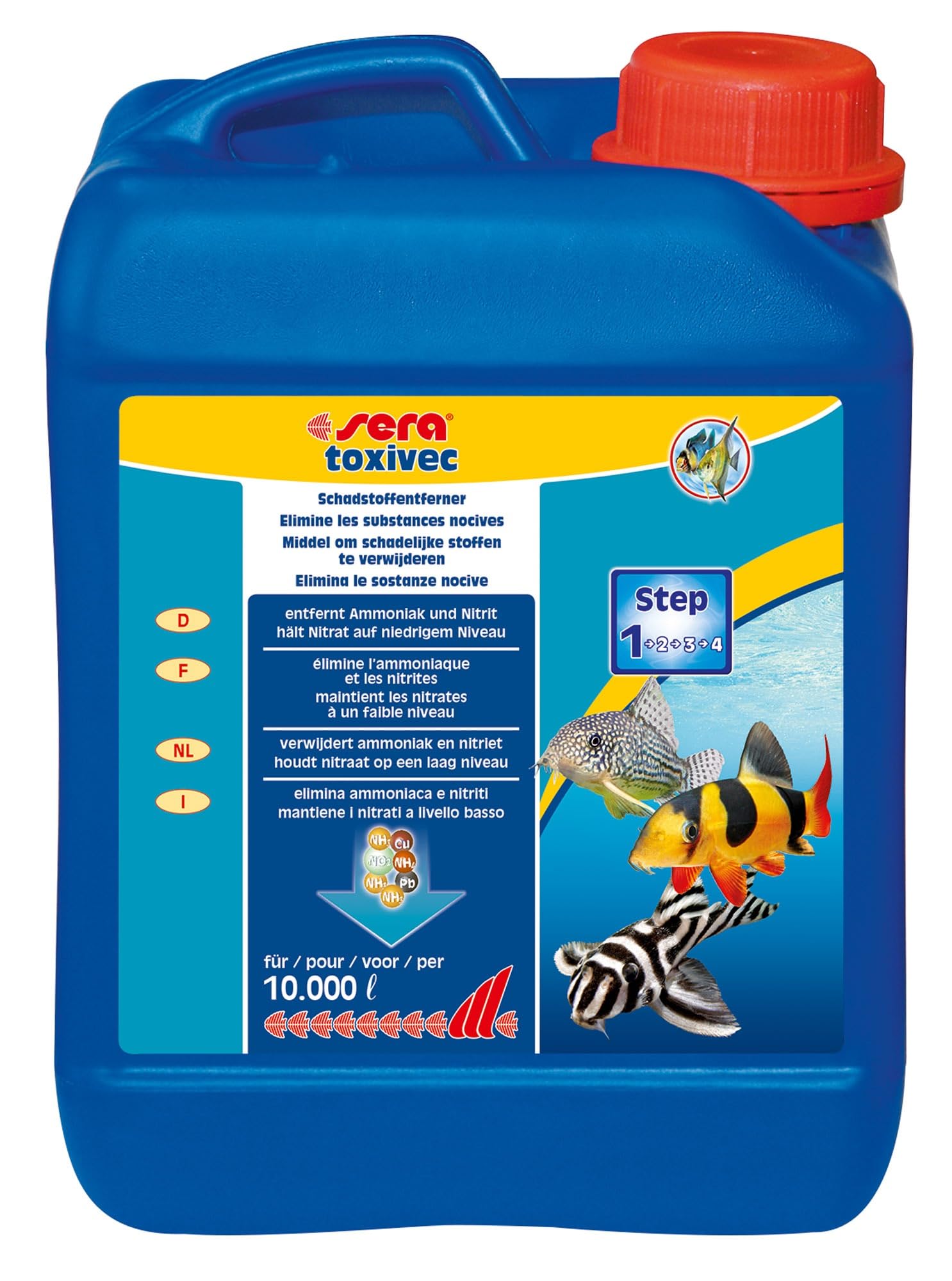 Sera Bio Nitrivec 2500 Ml - Flüssigfiltermedium Gegen Ammonium & Nitrit, Für Sofortigen Fischbesatz, Biologisch