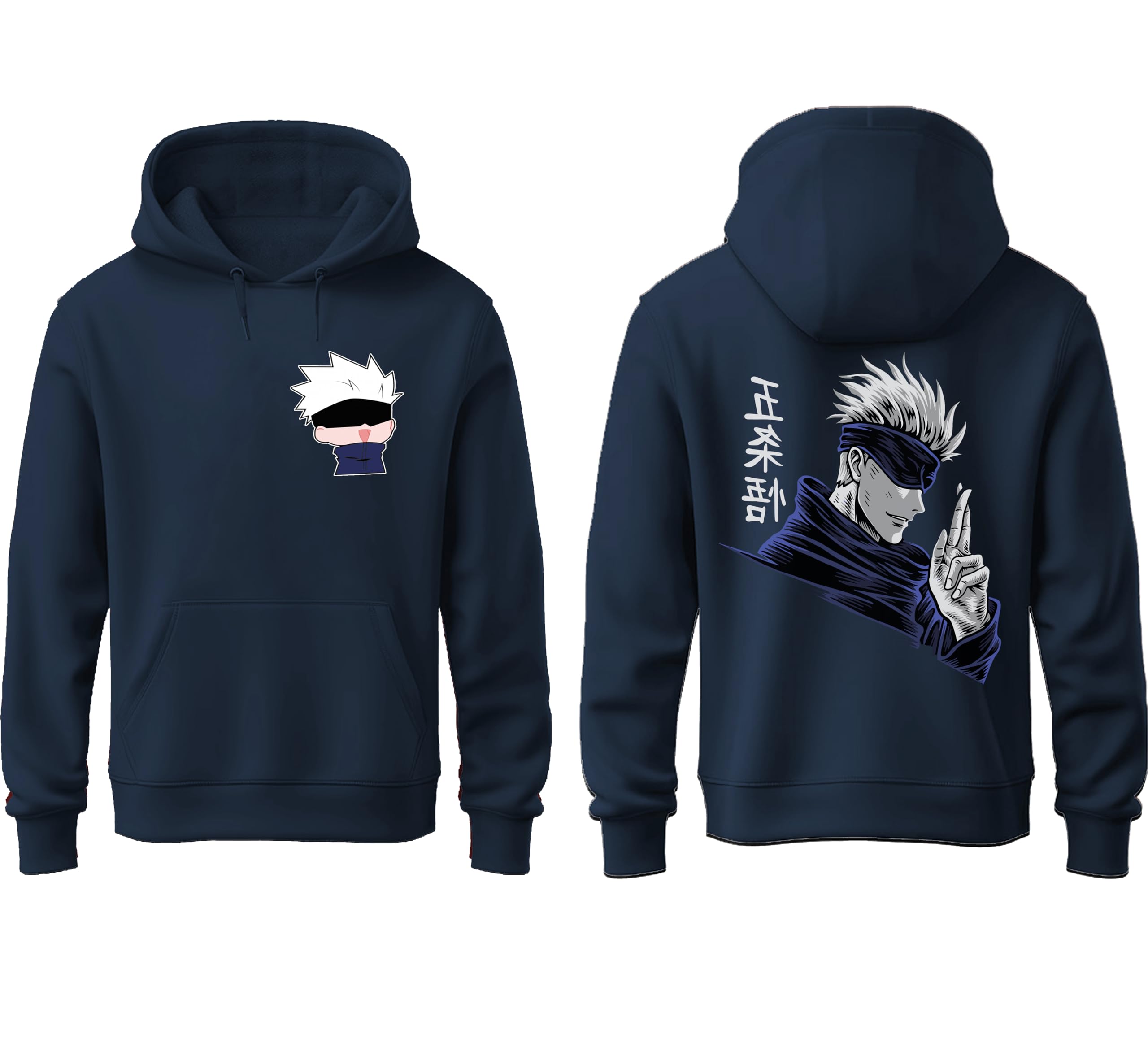 khakey Mens Cotton Hoodies | Printed Hoodies | Gojo Satoru Hoodies for Men | Anime Hoodies for Men | DP1 (Pack of 1)-picture-41