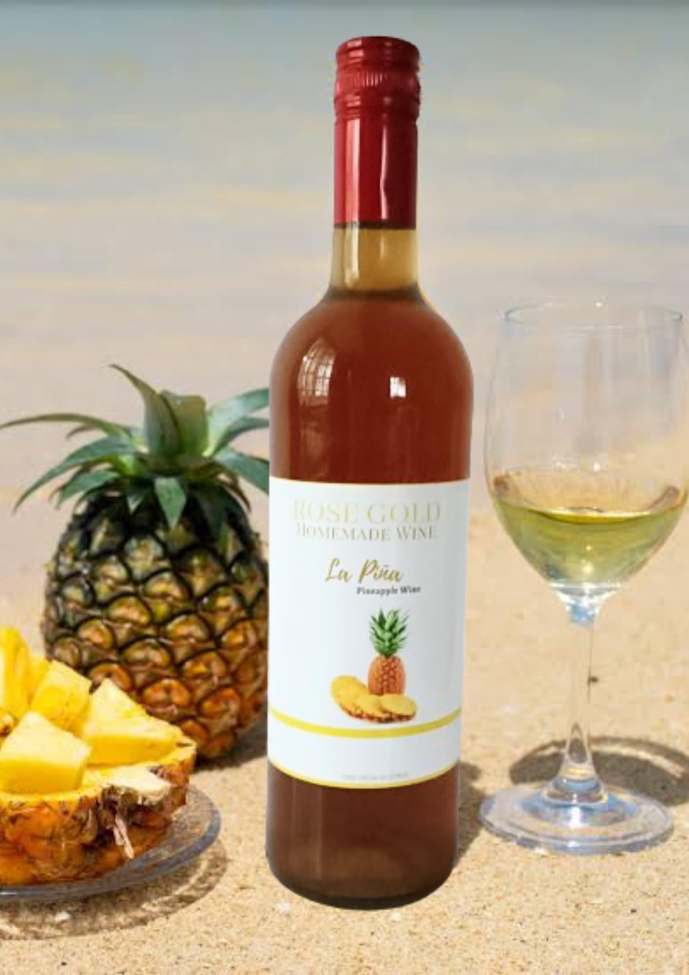 Rose Gold-La Pinia-Non Alcoholic - Pineapple wine, 750 ml (B0C8D844YC) Amazon Price History, Amazon Price Tracker
