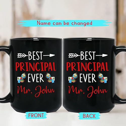 Miniatura 9 de Taza de café con texto en inglés A Truly Great Principal Is Hard To Find Difficult To Part With And Impossible To Forget, taza de café de 11 onzas