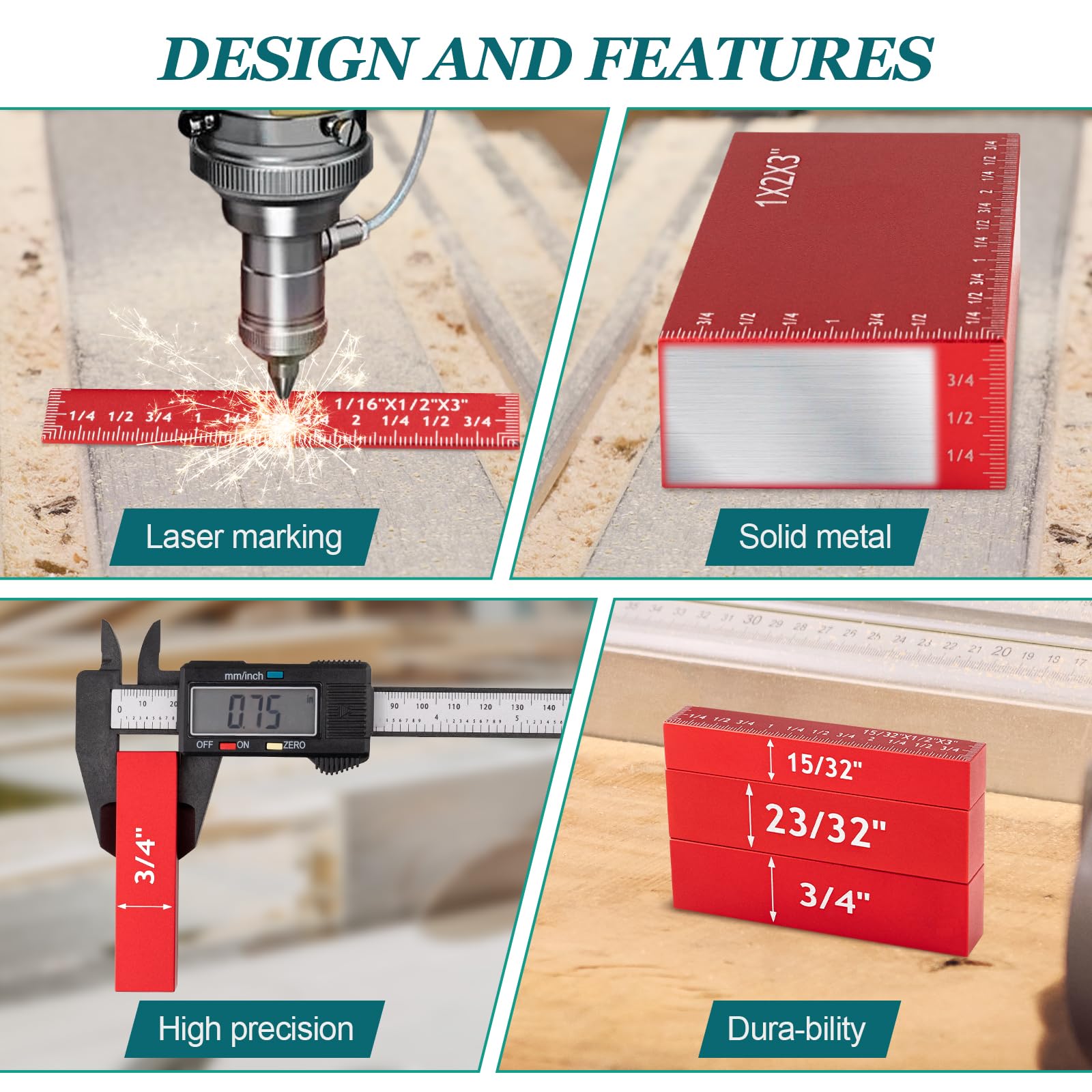 Woodworking Setup Blocks - Precision Measurement -5 Woodworking Setup Blocks - Precision Measurement -5