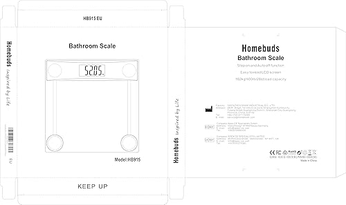 Miniatura 8 de Homebuds Báscula de baño digital para peso corporal, alta precisión garantizada por báscula de peso profesional de fábrica desde 2001, LCD