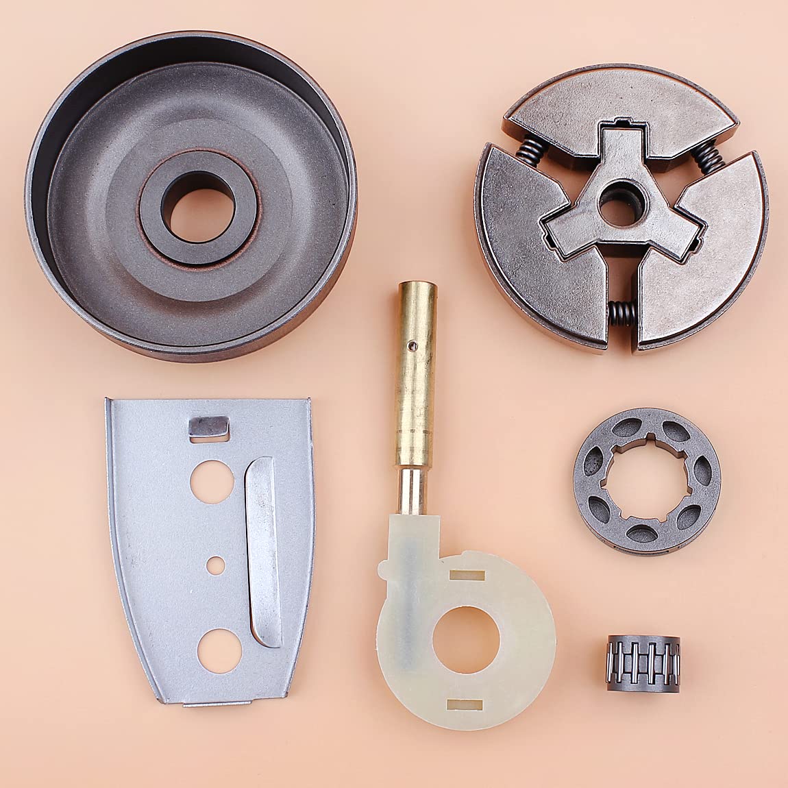 Bomba de Aceite for piñón llanta Tambor Embrague 3/8"-7T, Compatible con Motosierra 51 y 55. Repuesto