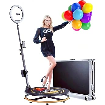 MWE 360 Photo Booth 26.8 Inch Photo Booth with Flight Case App Control