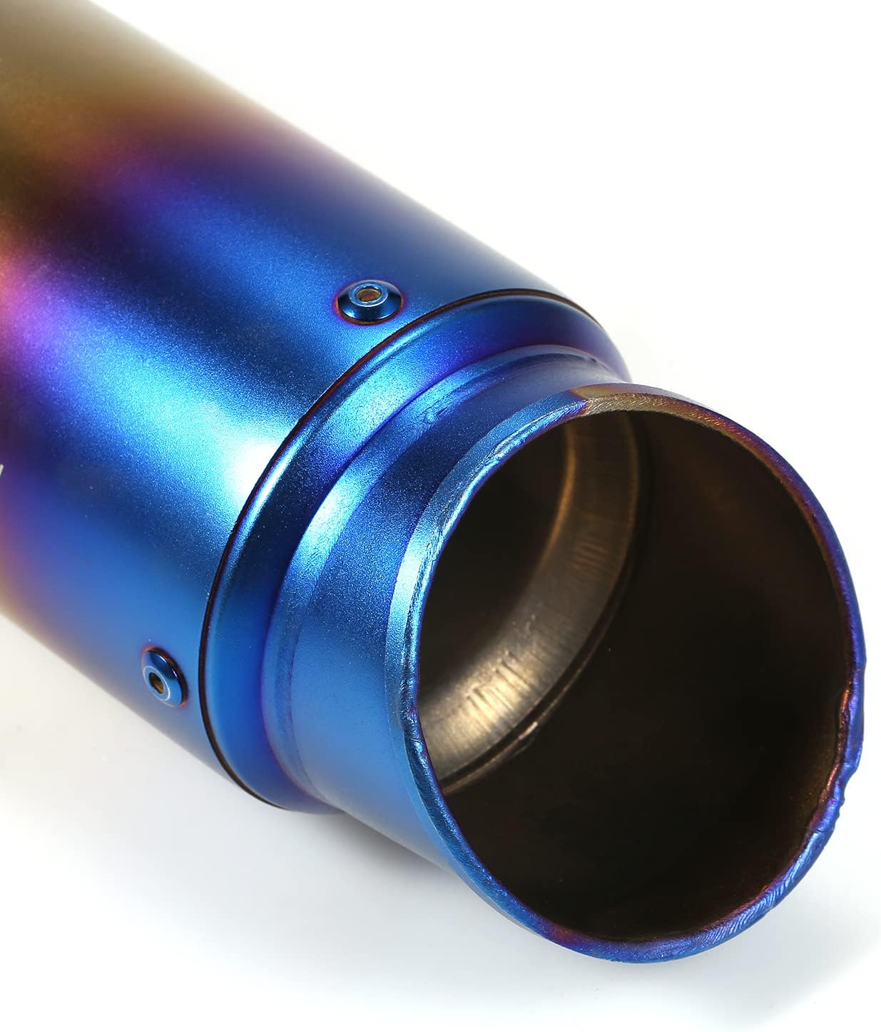 Shkalacar Exhaust Muffler 38-51mm Universal Exhaust Muffer Pipe, Tail Refit Exhaust Muffler Fit for Motorcycles ATV