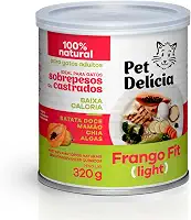 Pet Delícia Frango Fit 320g, Alimentação Natural para Controle de Peso para Gatos Castrados