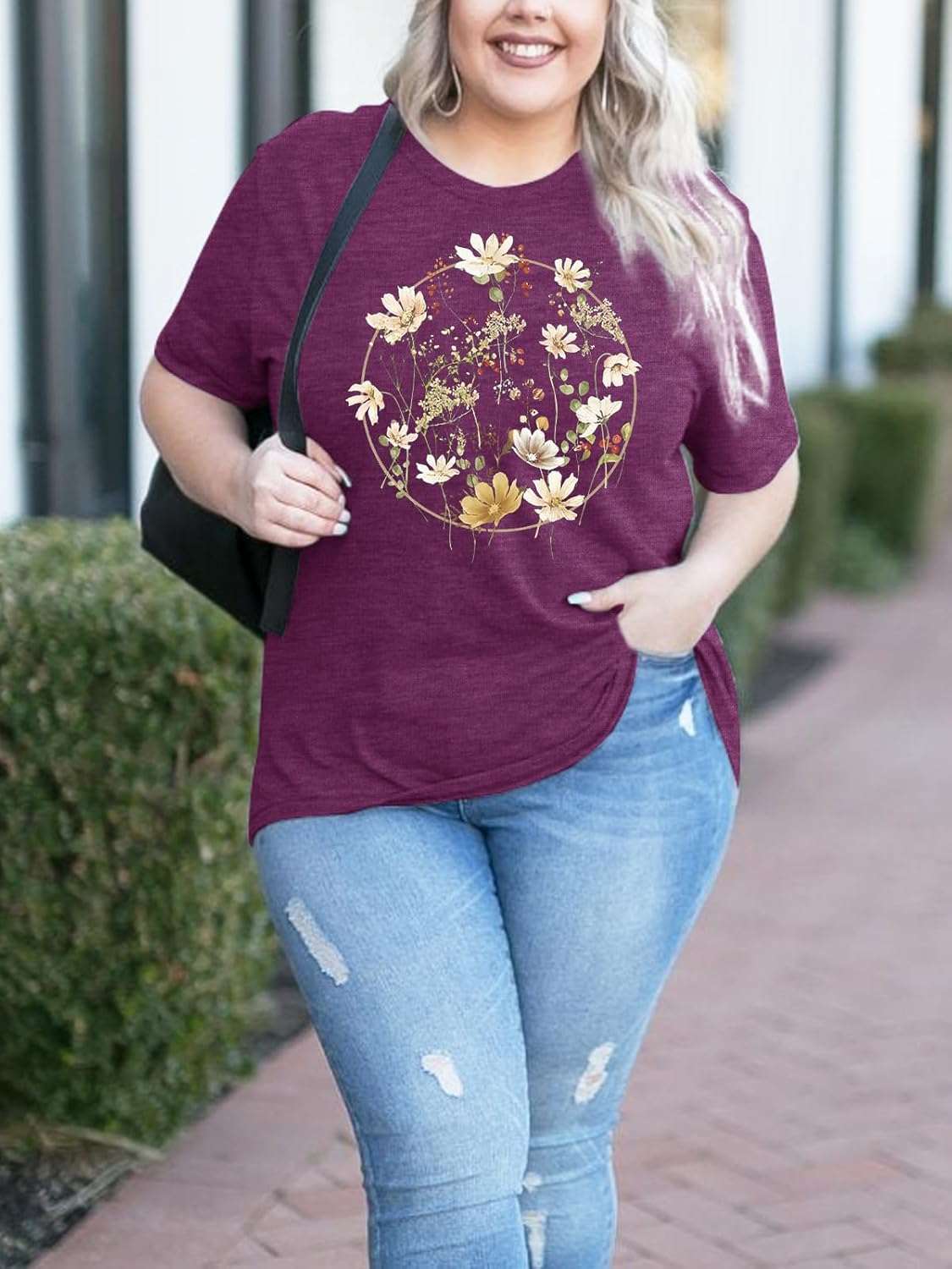 Plus Size Tshirts for Women Graphic Tees Summer Casual Tops Loose Cute Trendy Clothes Tee Shirt - Image 4