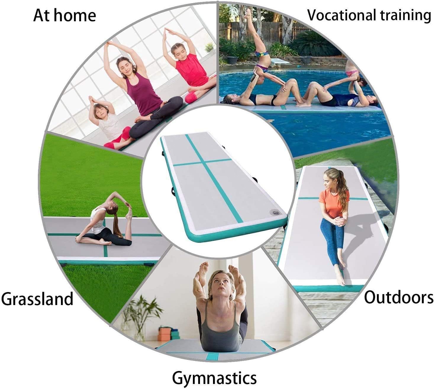 Tumbling Air Track Inflatable GYM Mat Training Air Floor